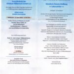 Flyer zur Ausstellungseröffnung von der Künstlerin Renata Maßberg, bei der Jo Köhler eine Eröffnungsrede hielt