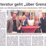 Artikel über den Festakt des Literatur-Wettbewerbes