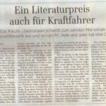 Zeitungsartikel zum Hildesheimer Literatur-Wettbewerb