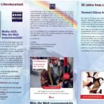 Flyer zur Lesereihe "Was die Welt zusammenhält"