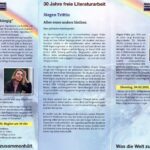 Flyer zur Lesereihe "Was die Welt zusammenhält"