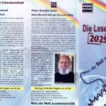 Flyer zur Lesereihe "Was die Welt zusammenhält"