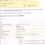 Auszug aus dem Katalog der Deutschen Nationalbibliothek