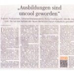Artikel über die Lesereihe "Was die Welt zusammenhält"
