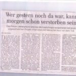 Artikel über das Projekt Einsam oder Gemeinsam