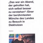 Artikel über die Lesereihe "Was die Welt zusammenhält"