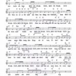 Notenblatt der Vertonung des Gedichtes Bildungskatastrophe von Jo Köhler