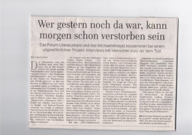 Ein Artikel in der Hildesheimer Allgemeinen Zeitung über das Gesamtprojekt.